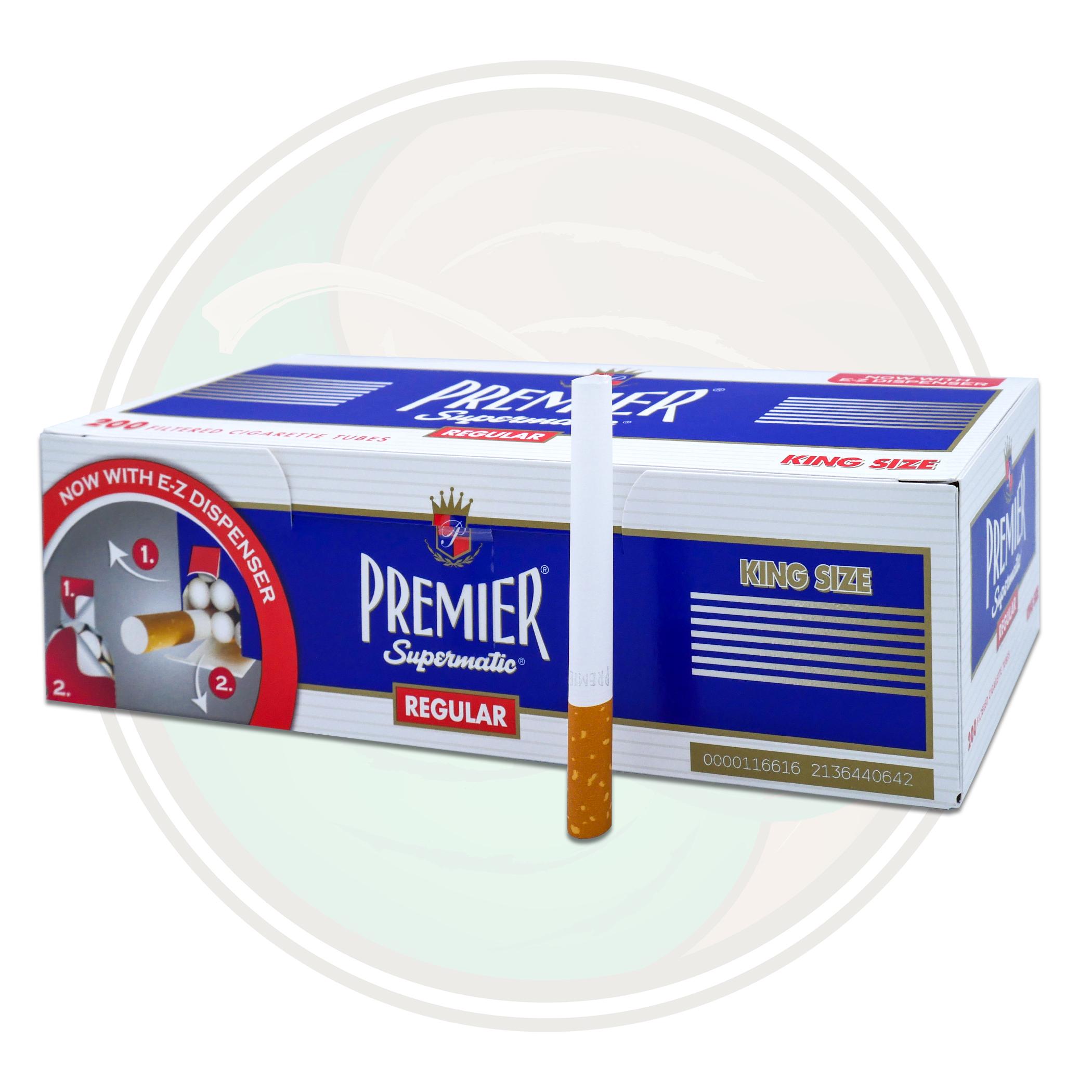 Premier King Size Full Flavor Cigarette Tubes for RYO Cigarettes